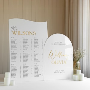 wedding sign bundle - seating chart wedding - wedding welcome sign - acrylic wedding signs - large wedding seating chart - wedding decor