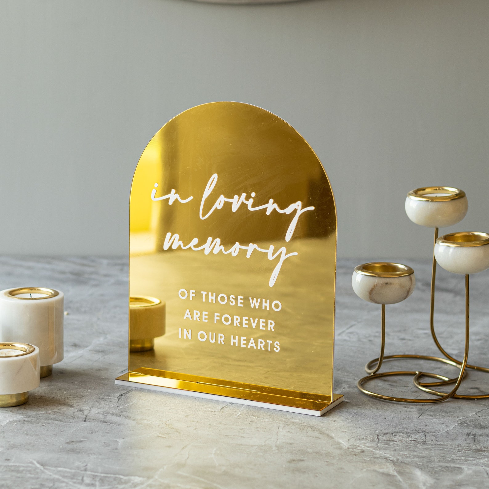 Set of 4 Wedding Signs, in Loving Memory Wedding, Guestbook Sign, Cards ...