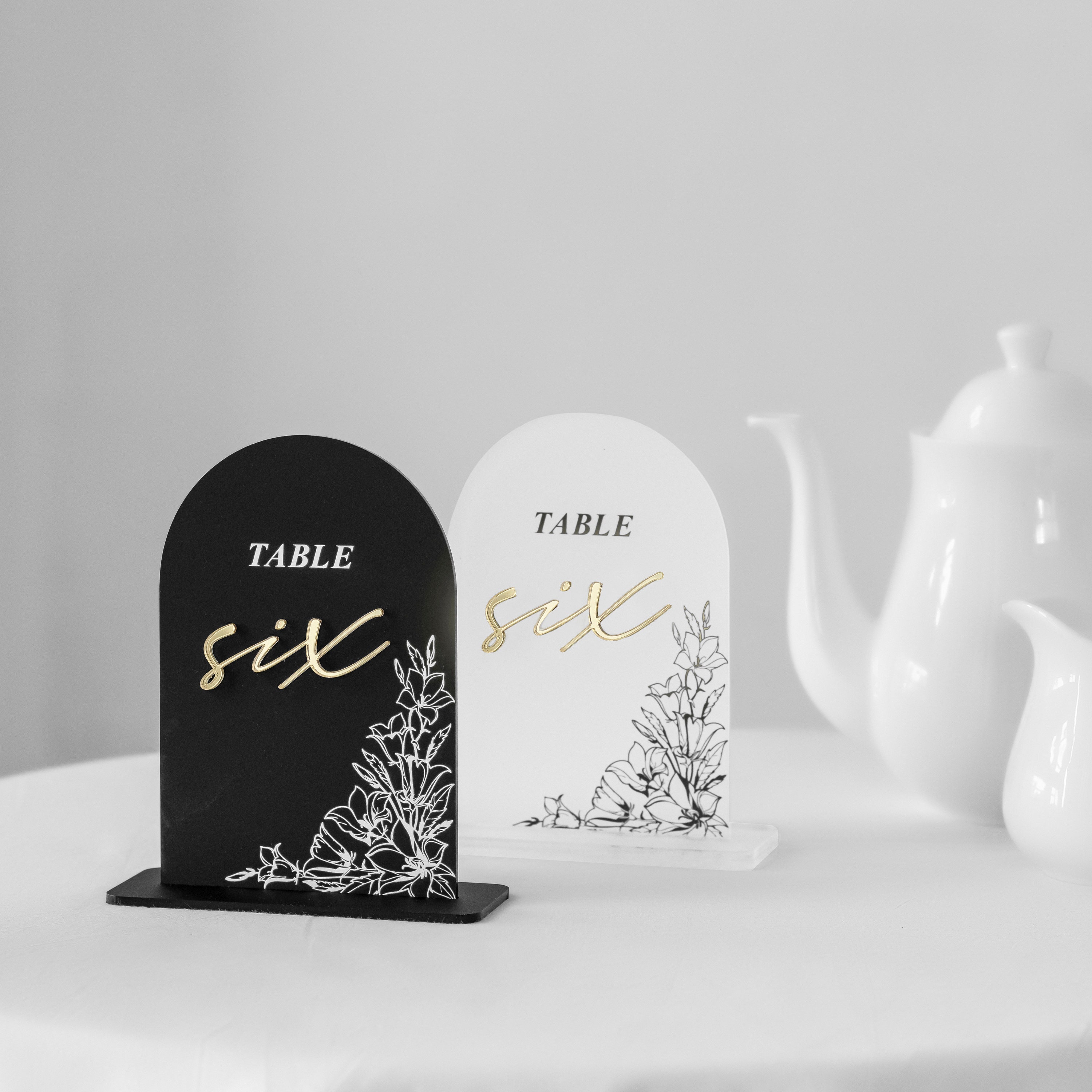 Acrylic Table Numbers Arch Table Numbers Table Numbers Etsy