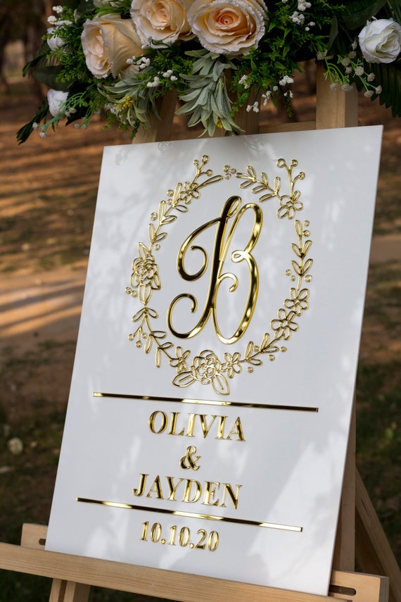 Acrylic Last Name Wedding Sign, 3D Wedding Welcome Sign, Acrylic sign, Wedding Sign, Personalized Wedding Sign, Weddings, custom signs