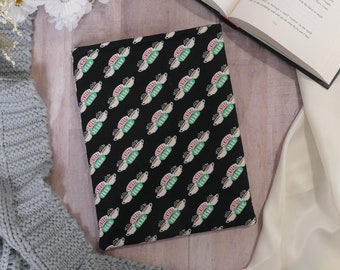 Friends Inspired Book Sleeve - Book Lover Gift - Tablet and Kindle Sleeve - Handmade Padded Book Bag -Hardcover Book Protector -Friends gift