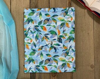 Textured Vines Book Sleeve - Book Lover Gift - Tablet and Kindle Sleeve - Handmade Padded Sleeve - Hardcover Book Protector - Travel Sleeve