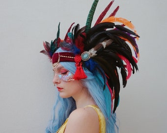 Festival feather headdress