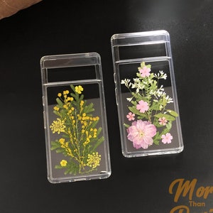 Green leaves and pink flowers case for Google Pixel 9 10 Pro,iPhone 17 16 15 14 13 Pro Max, Samsung Z Flip 7,S25 Edge S24 Ultra A16 A56