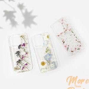 Real pressed flower glitter phone case for iPhone 16 15 14 13 12 11 pro max 16e, Google Pixel 7 8 9 pro 9a, Pixel 9 Pro XL Fold