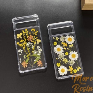 Pressed Dried Flower Pattern phone case for Google Pixel 9 10 Pro,iPhone 17 16 15 14 13 Pro Max, Samsung Z Flip 7,S25 Edge S24 Ultra A16 A56