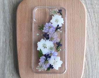 Custom pressed real flower phone case for iPhone 17 16 15 14 13 pro max 16e,Samsung S25 S24 Ultra A16 A56,Google Pixel 9 10 pro 9A