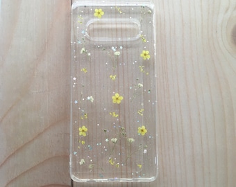 Hand Pressed Real Dried Flower phone case for iPhone 17 16 15 14 pro max Air 16e 17e,Samsung S26 S25 Ultra A16,Google Pixel 9 10 11 pro