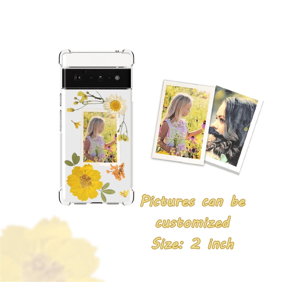 Custom Souvenir Photos Pressed Flower Phone Case, Google Pixel 7 Pro
