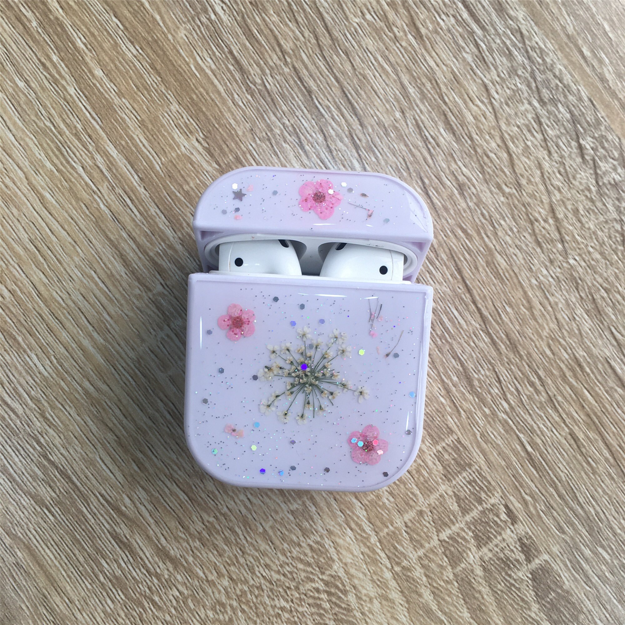 Airpods Pro Case Pressed Real Dried Pink Flower Airpod Floral Etsy