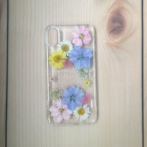 Real Pressed Flower Glitter Phone Case for iPhone 16 15 14 13 pro max 16e, Samsung S25 Edge S24 Ultra A16 A56, Google Pixel 8 9 pro 9A