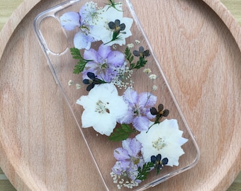 Real True Pressed Flower Phone Case Cover for iPhone 17 16 15 14 13 pro max 16e,Samsung S25 S24 Ultra A16 A56,Google Pixel 9 10 pro 9A