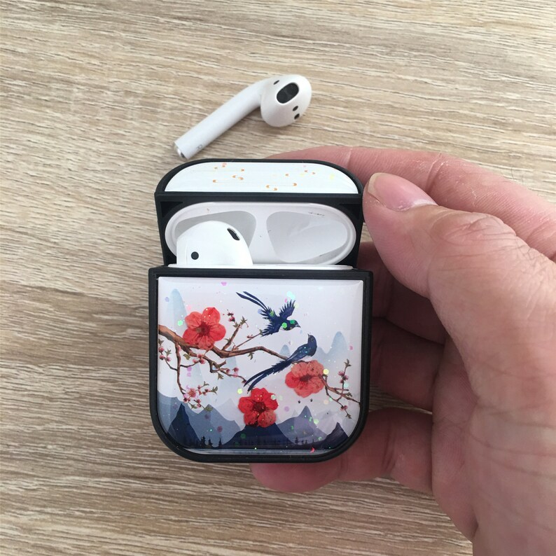 Pressed Real Dried Flower AirPods Case AirPod Floral Flower Etsy