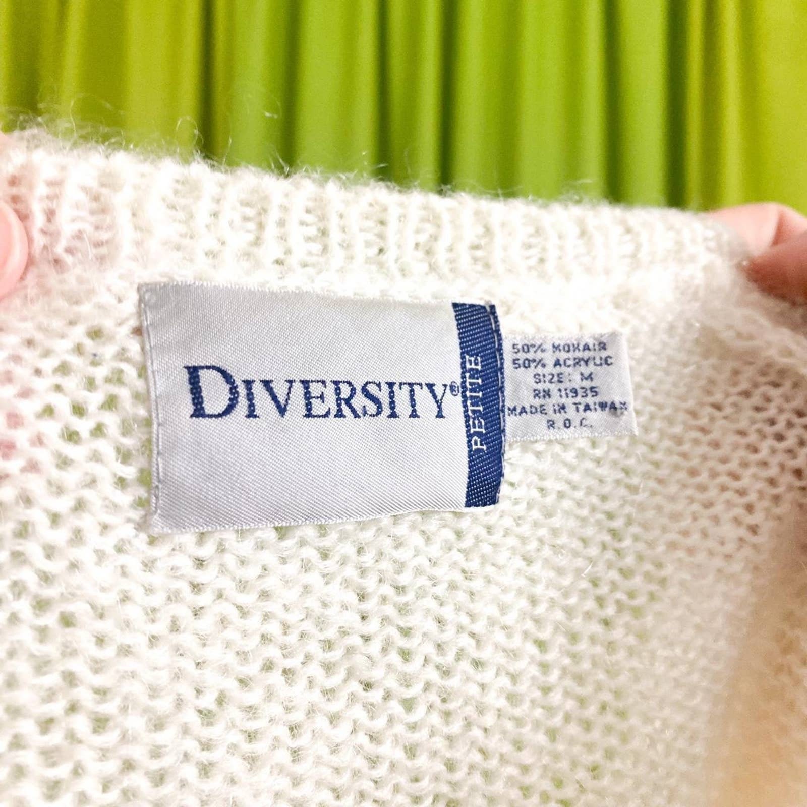 トップス 60s mohair V-neck knit big size offwhite 60s mohair V-neck knit big size offwhite