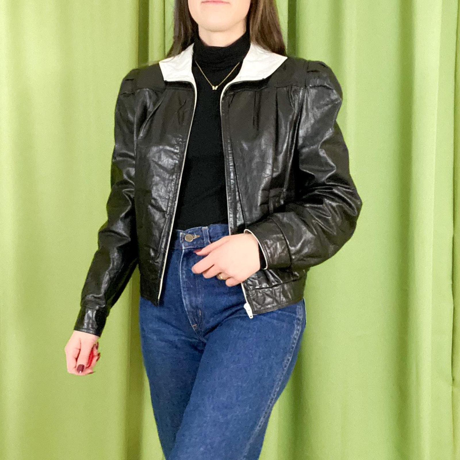 1980s Leather Jacket - Etsy 1980s Leather Jacket - Etsy