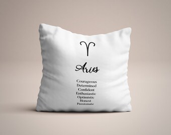 Aries pillow | Etsy Pillow,Aries Zodiac Sign Horoscope