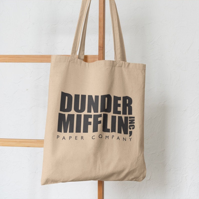 Dunder Mifflin Tote Bag, The Office Tote Bag, Shopping Bag 