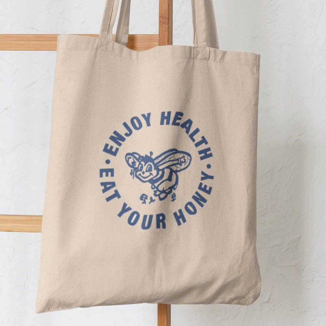 Harry Styles Tote Bag Enjoy Health Eat Your Honey Shopping 