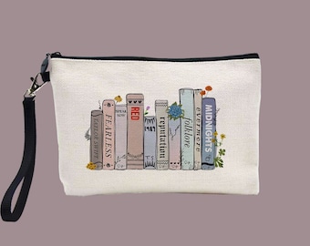 Albums as Books Make Up Bag | Pencil Case | Toiletry Bag | Linen | Cosmetics Pouch