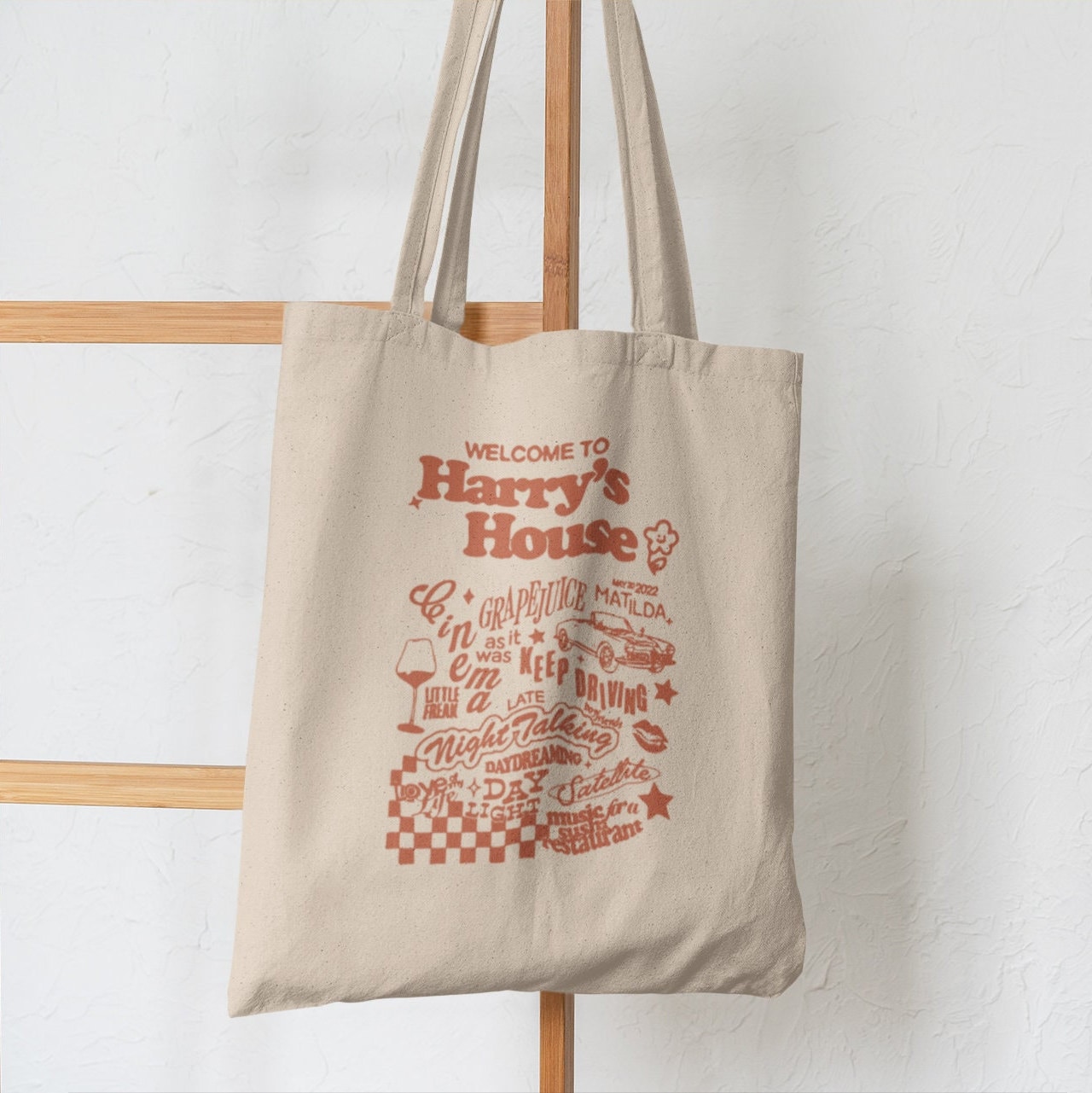 Discover Harry Welcome to Harry's House Tote Bag, Harry Tote Bag, Shopping Bag, Gift for Harry Fans