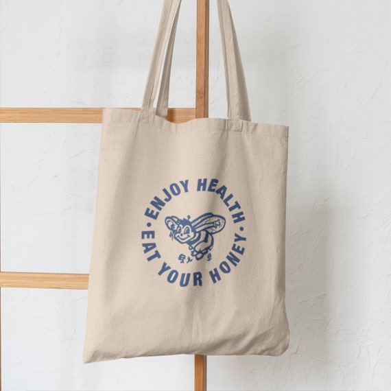 Harry Styles Tote Bag Enjoy Health Eat Your Honey Shopping Bag Eat Your Honey Tote Bag Gift for Harry Styles Fans Etsy