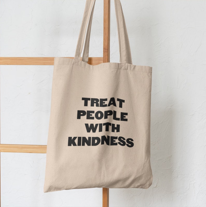Treat People With Kindness Tote Bag Shopping Bag Be Kind | Etsy UK