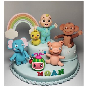 Cocomelon Pepe Pig Mochi Monkey Ello Elephant Jj Celebration Etsy Denmark