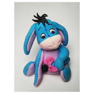 Eeyore Cake Topper, eeyore fondant cake, winnie the pooh fondant cake topper, winnie the pooh party decor