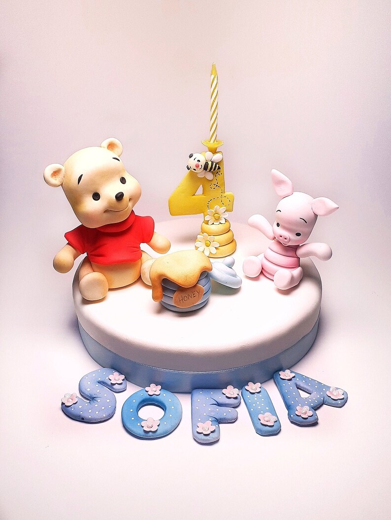 Winnie The Pooh Baby Cake Topper Fondant Cake Topper Winnie The Pooh Party Cake Topper Winnie The Pooh Cake Topper Baking Cake Decoration Party Gifting Vadel Com