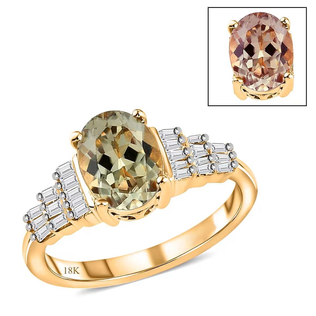 Natural Turkizite 18K Gold Ring, 3 Carat Turkizite Cushion Ring ...