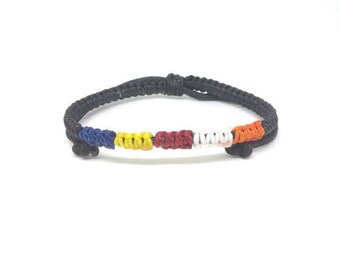 Bendy Hemp Waxed Cotton Plaited Woven Braided Wristband Bracelet Surfer Jewelry