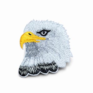 Bald Eagle Patch – Iron On or Sew On Embroidered North American Bird