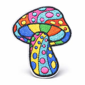 Magic Mushroom Psychedelic Iron On Patch