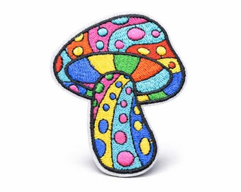 Magic Mushroom Psychedelic Iron On Patch