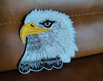 North American Bald Eagle Iron On Embroidered Patch