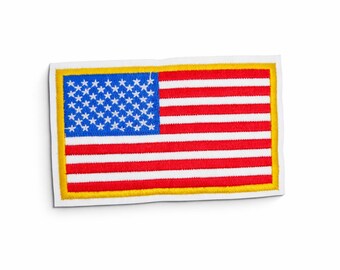 USA-Flaggenaufnäher – Sterne und Streifen zum Aufbügeln oder Aufnähen