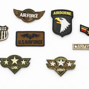 Airforce RAF Military Airborne U.S Armed Forces Army Iron Sew On Patch