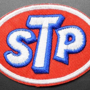 STP Motor Engine Performance Badge Iron Sew on Patch,Clothing,Bags.
