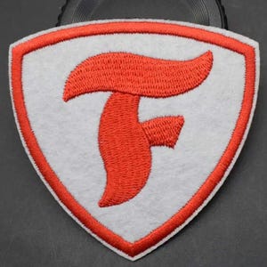 Firestone Tires, Tyres Red Letter Badge Iron Sew on Patch,Clothing,Bags.