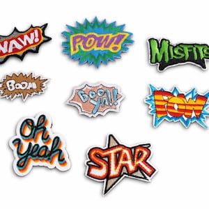 Toppa ricamata con fumetto – da stirare o cucire