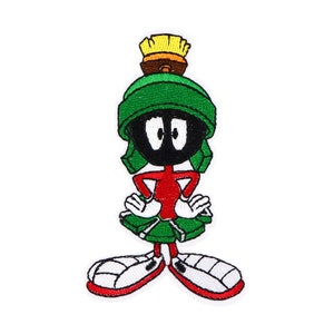 Marvin The Martian Loony Tunes geborduurde, opstrijkbare patch