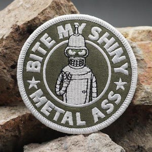 Bender Roboter Futurama Cartoon Aufnäher zum Aufbügeln