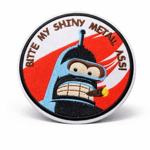 Toppa termoadesiva con motivo Bender Robot Futurama