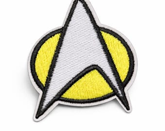 Star Trek TNG Com Badge Patch – Embroidered Starfleet Cosplay Accessory (Sew-On/Iron-On)