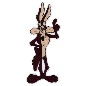 Wile E Coyote Cartoon Loony Tunes geborduurde, opstrijkbare patch
