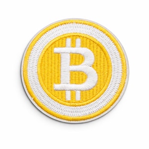 Bitcoin Patch Iron On | Crypto Coin Embroidered Badge
