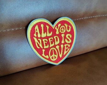 All You Need is Love Heart Iron On Patch