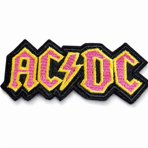 Patch thermocollant brodé groupe de rock des années 70 ACDC