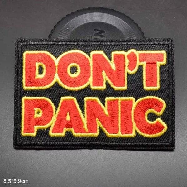 Don't Panic Iron On Patch