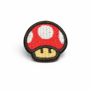 Écusson à repasser Super Mario Kart champignon Nintendo | Jeux d'arcade rétro | Cadeau de collectionneur de cosplay